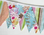 Bunting Banner Fabric Banner Baby Bunting Birthday Banner Flags Enchanted Forest