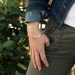 One Single Braided Leather and Sterling Silver Bangles