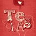 Texas Print Art Wall Hanging "I Heart Texas" Map Print Wall Decor, State of Texas Wall Hanging in Red, Blue or Yellow