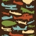 Airplane Decor, Children's Wall Art Airplane Print Art, Planes Decor, Kids Illustration, Children's Room Wall Decor, Kids Art
