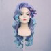 Mermaid Lagoon Purple and Aqua Adult Costume Wig From Under The Sea a True Enchantment Original