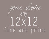 Your Choice of any 12"x12", 11"x14", or 12"x18"  Fine Art Photograph