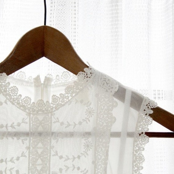 Simple White, clean, crisp, white lace, sun light, drape, clothing print, dressing room decor, fine art photograph 8"x8"
