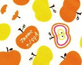Sweet Apples Orange/Yellow in White - EK-QS27602F