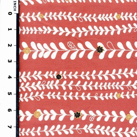 Cute Vine with Little Cute Floral -Cotton - Half Yard - EK-QS27105C