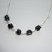 Onyx Cube Chain Necklace
