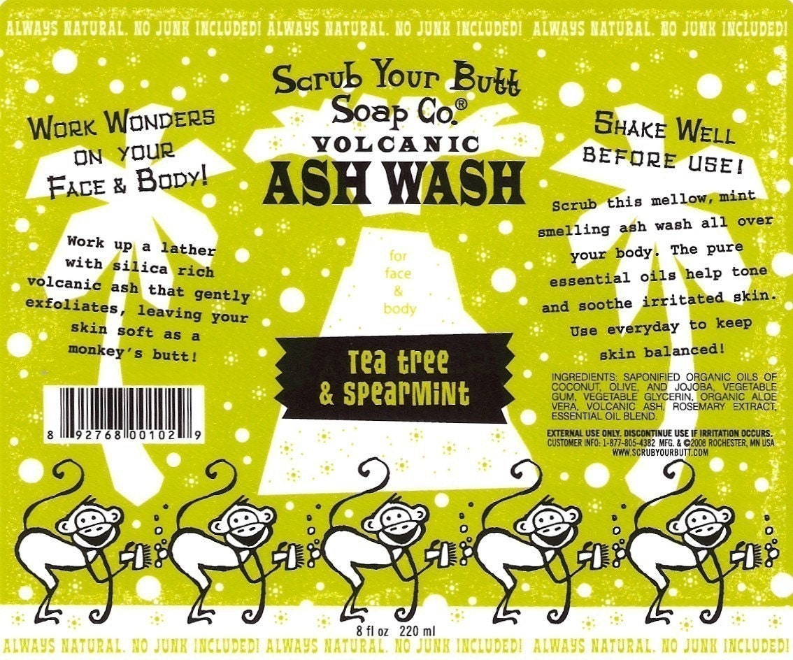 Tea Tree Spearmint Ash Wash