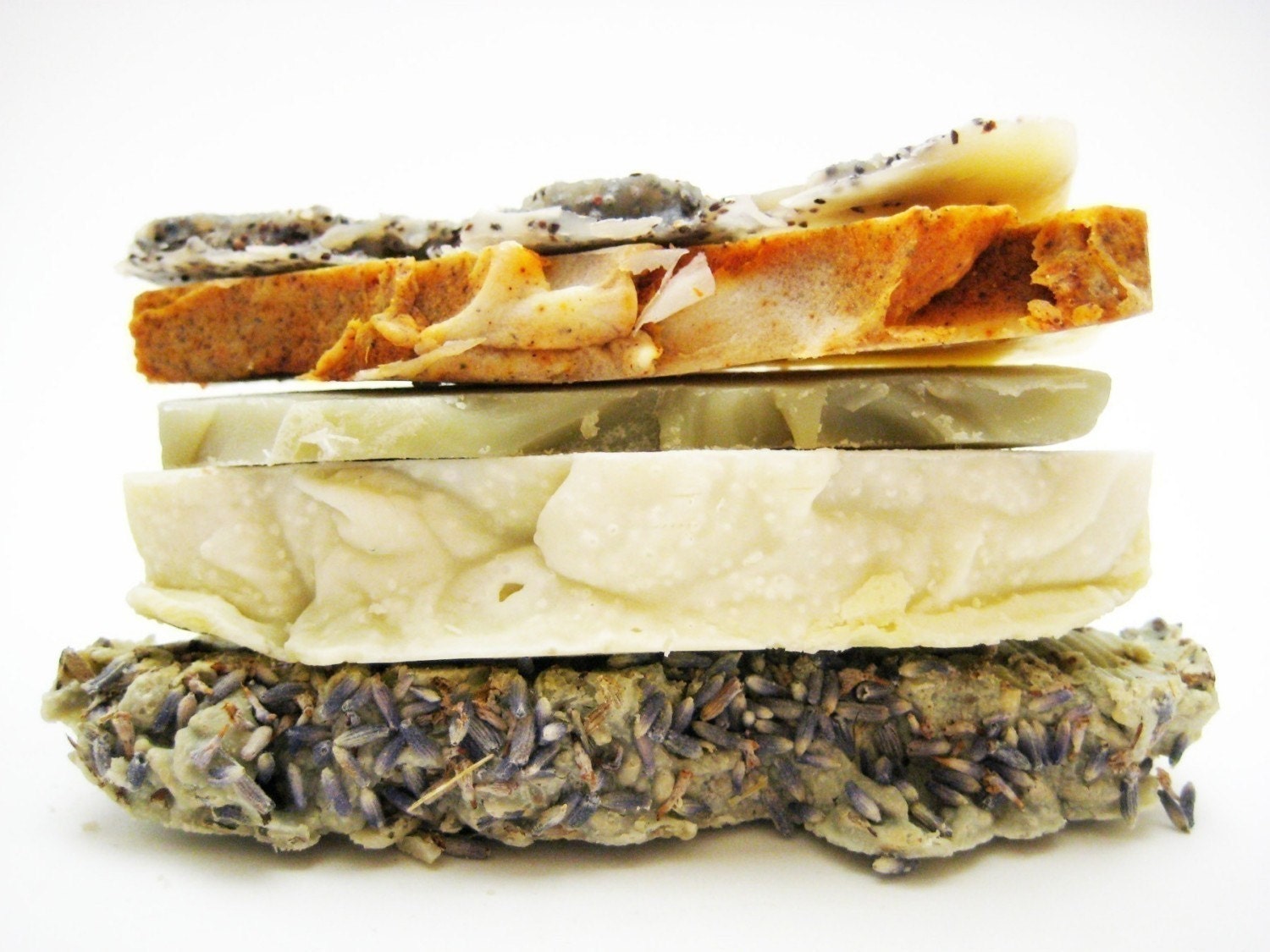 Soap Samples Stack of Natural Handmade Soap 4 oz