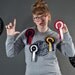 Red and White Loser Rosette