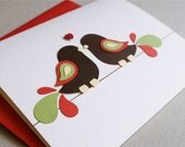 I am thankful for you birds blank card. Thanksgiving, love, thank you, birthday, all occasion greeting card.