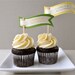 Lemon and lime personalized cupcake flags or cake toppers (set of 12)