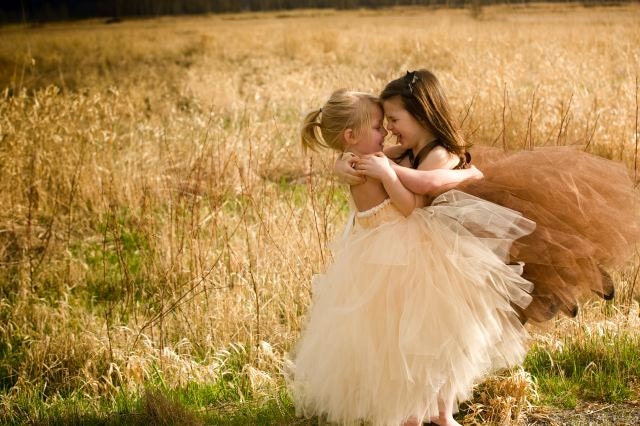 Champagne Tutu Dress - 18-24m, 2t, 3t, or 4t