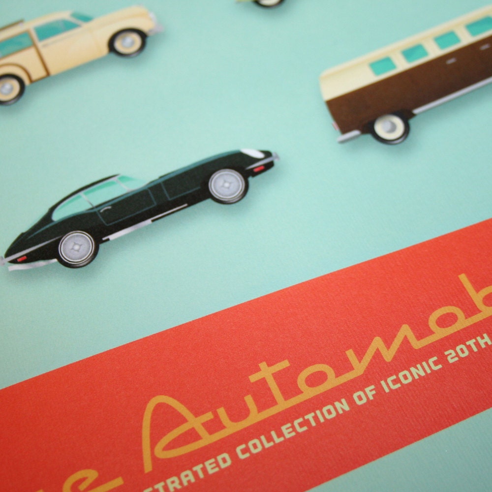 Vintage Automobiles Art Print