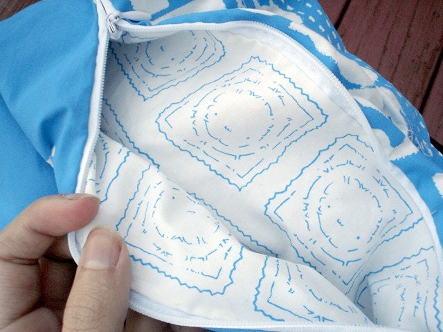 Hand silkscreened giant condom pillow with giant fabric condom