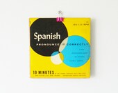 Mid Century Spanish Language Record/Collectible Record/Vintage Spanish