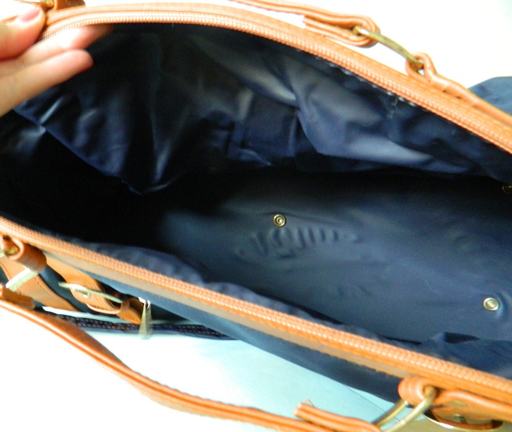 RESERVED-Navy Vintage Weekender