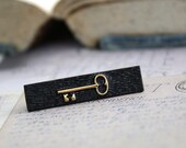 Key Barrette Black Glass 30% OFF SALE