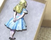 Alice in Wonderland Pin Brooch 30% OFF SALE