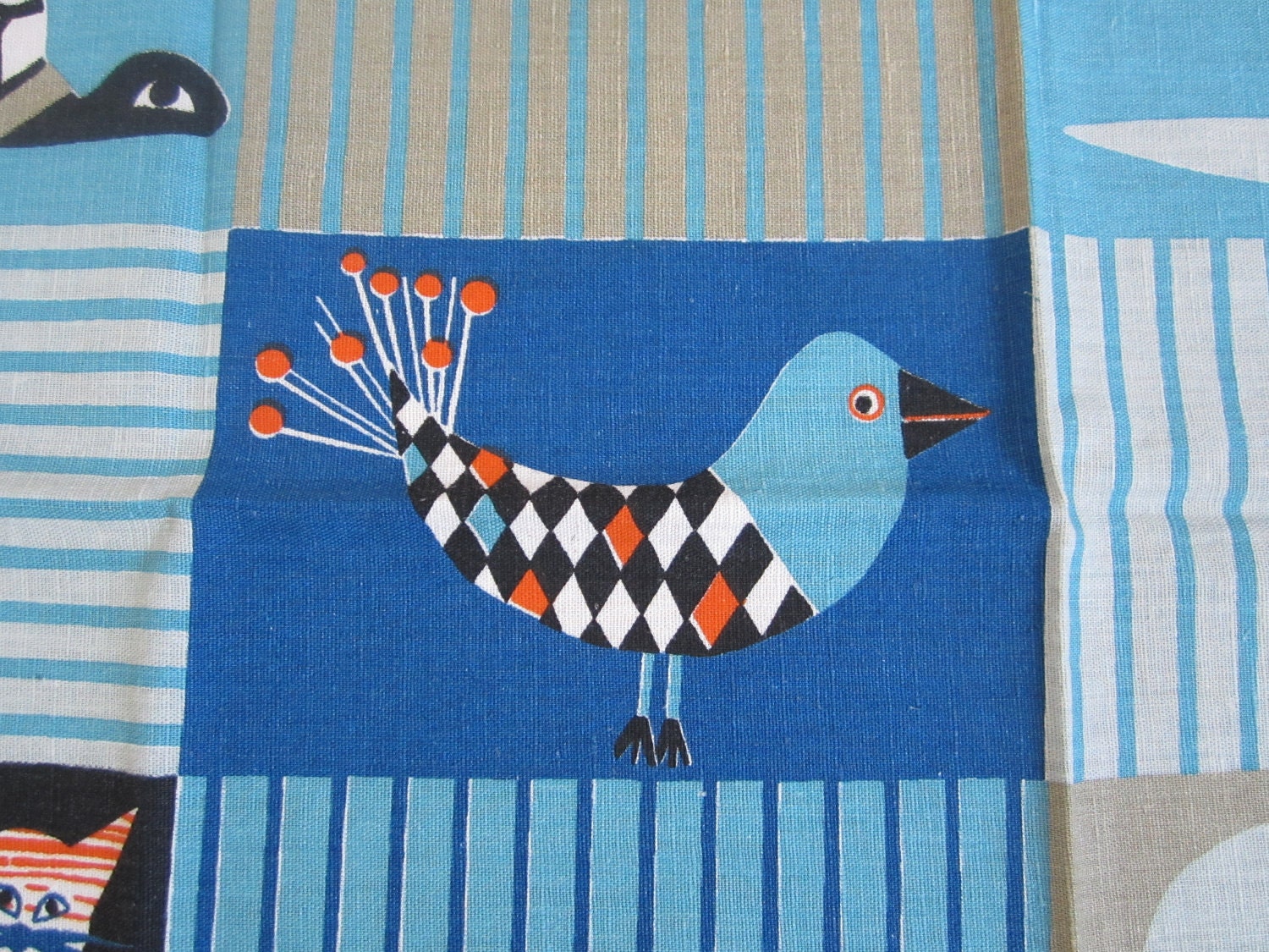 Vintage Swedish Wall Hanging Louise Fougstedt