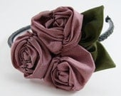 Ruched Roses Fabric Flower Pattern ...  Flower Tutorial no. 14