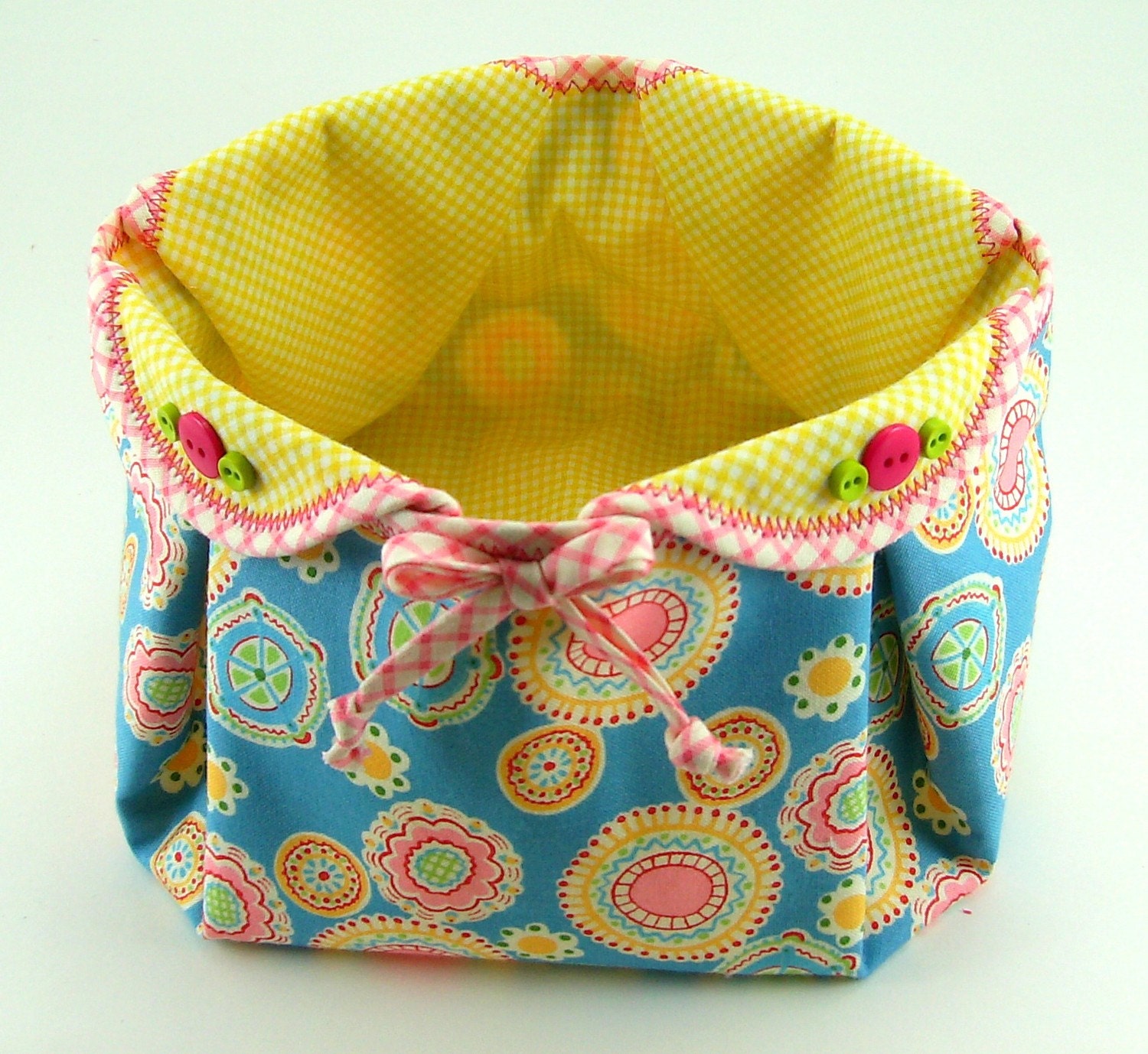 Fabric Basket PDF Sewing Pattern Tutorial ... with different variations included
