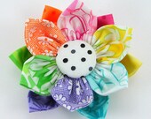Kanzashi Fabric Flowers Tutorial PDF ...  Flower Pattern no. 5