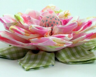 Lotus Fabric Flower Instructions Tutorial