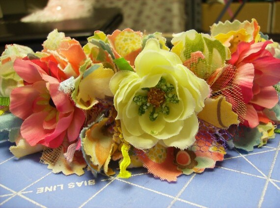 Scrappy Raggy Fabric Headband PDF Tutorial Shabby Sweet