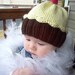 Knitting Pattern Cupcake Hat PDF INSTANT DOWNLOAD Cherry on Top diy Preemie Toddler Child Kids Adult sizes