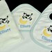 Baby Bib, Burp Cloth and Hooded Bath Towel Gift Set Combo