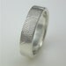 Sterling Silver Custom Fingertip Print Wedding/Commitment Band