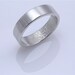 Custom Fingerprint Wedding band with single fingertip whorl inside in sterling silver