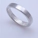 Custom Fingerprint Wedding band with single fingertip whorl inside in sterling silver