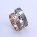 6mm Sterling Silver Custom Fingerprint Wedding/Commitment Band with Two Fingertip Prints