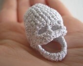Sparkling Crocheted Skull