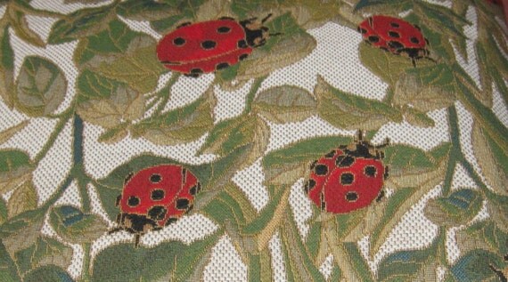 LADYBUG AND RED CHECK PILLOW 20X20