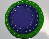 Mod Dot Wool Felt Hair Clip