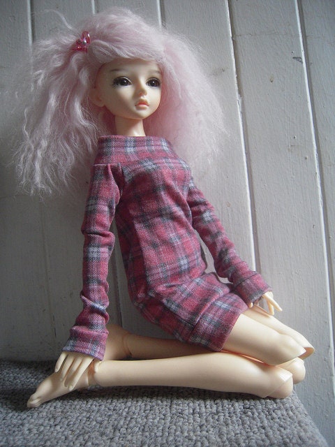 Red Plaid Slim MSD Dress