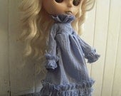 Smoke-Blue Ruffle Dress No.11