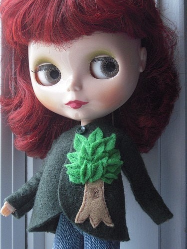 Tree Coat for Blythe 7 - Made To Order
