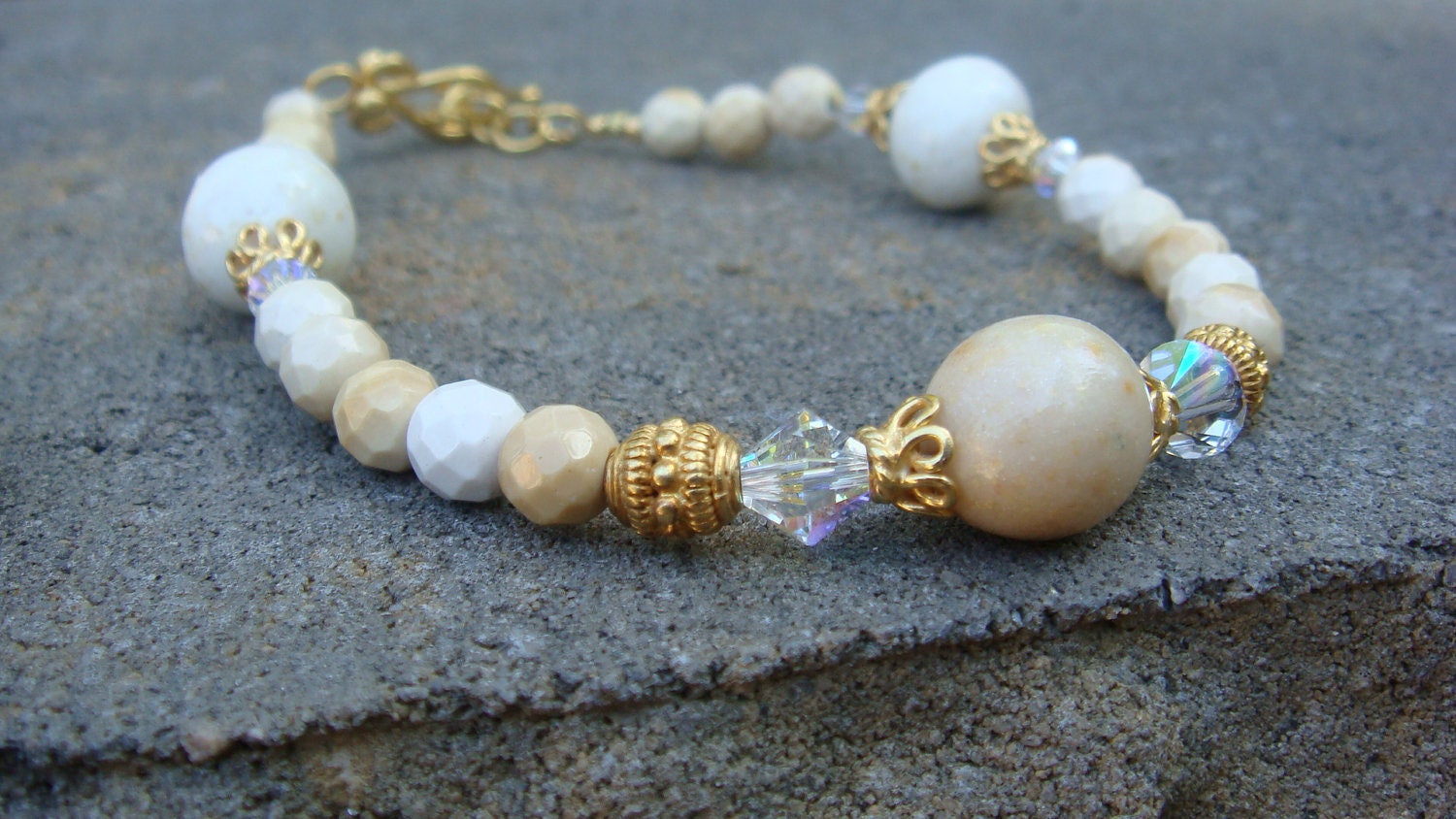 Custom Flower Petal Bracelet
