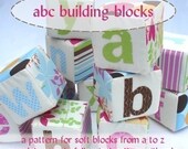 abc Building Blocks - PDF Sewing Pattern - free shipping