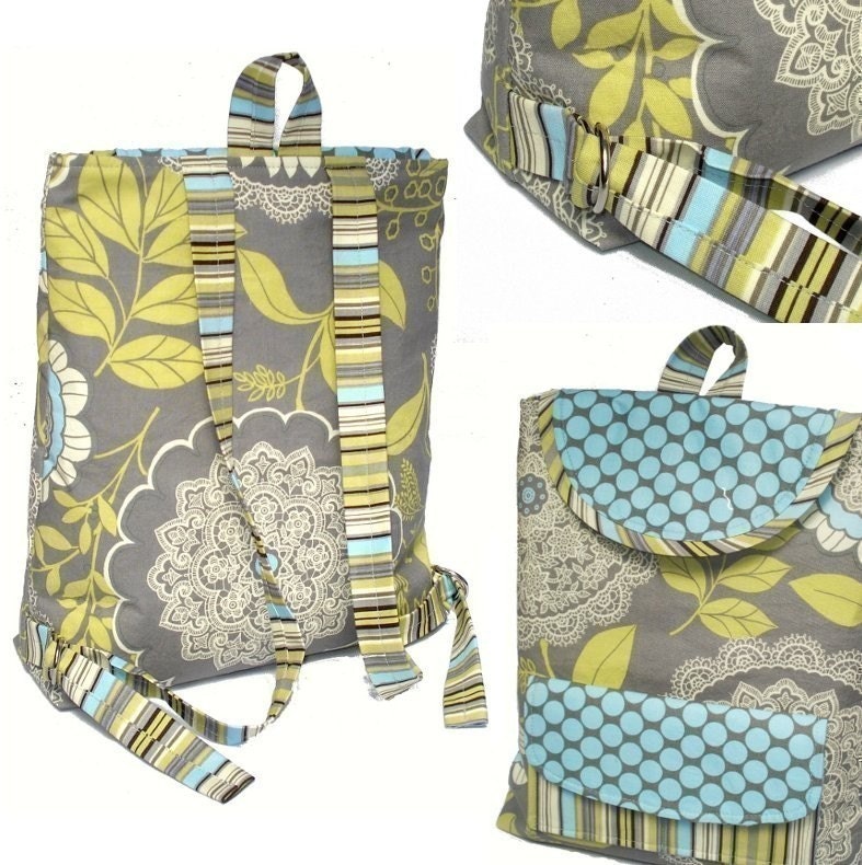 Preschool Backpack - IMMEDIATE DOWNLOAD - a PDF sewing pattern - free shipping