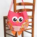 Funky Little Owl Bag, immediate download of pdf sewing pattern