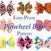 Easy Peasy Pinwheel Bow Pattern and more... IMMEDIATE DOWNLOAD pdf pattern and tutorial
