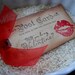 Primitive Postcard Valentines Day Gift Tags Set of 3