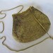 Carla Marchi Evening Bag, Vintage Gold Beaded Purse, Mid Century Fashion