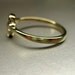 Reserved Listing for Marty. 14k yellow gold engagement ring, white rose cut sapphire.