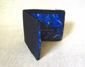 skinny wallet - blue lava