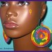 SALE - 5 Dollars Off - Rainbow Sol Crochet Earrings